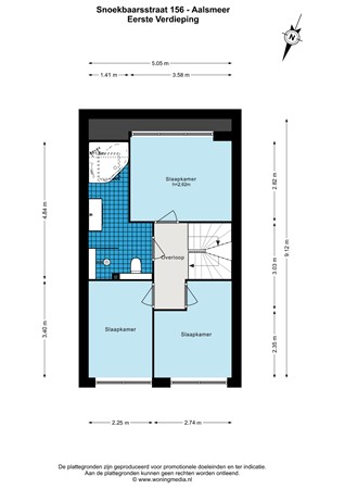 Floorplan - Snoekbaarsstraat 156, 1432 PG Aalsmeer